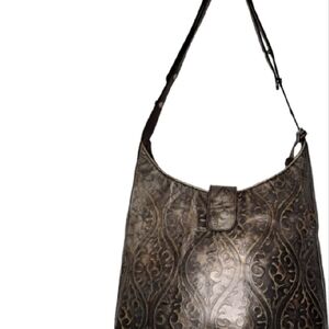 Brahmin Embossed Leather Convertible Bag Purse